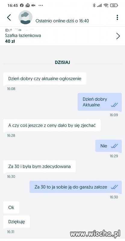 Czemu zawsze muszą się targować?W sklepie też?