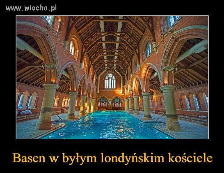 Jak widać puste kościoły można dobrze wykorzystać.