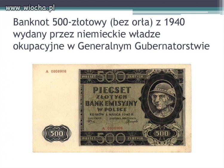 Taki tam ciekawy historyczny banknot