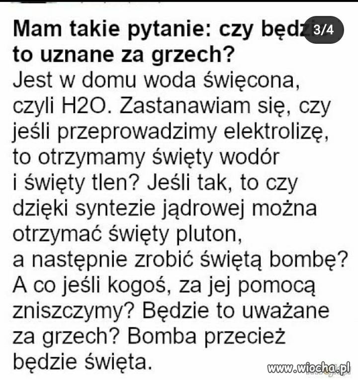 Mam pytanie.