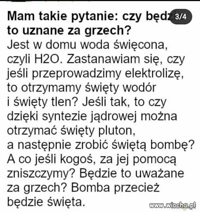 Mam pytanie.