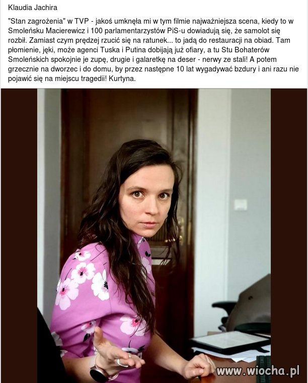 Jeszcze na chwilę powrócę do tego tematu