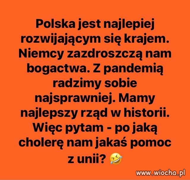 Gdyby ktoś słuchał tylko TVPiS to mógłby tak ...
