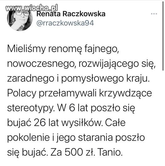 I jak tu nazwać tych co polecieli na plusy pisu