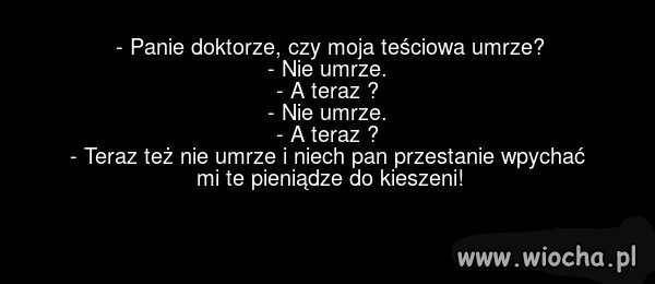 Zmartwiony zięć 