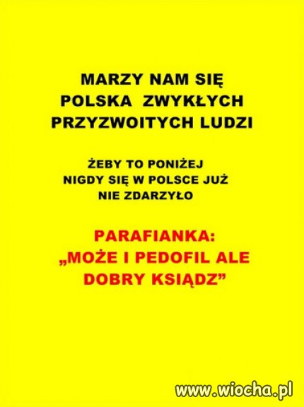 Broniący pedofilii w sekcie kościoła, są współwinni!