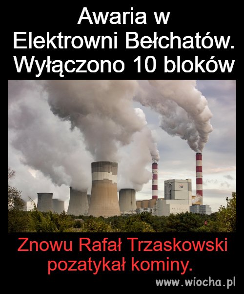 W Czajce zatkał rury,  w Bełchatowie kominy 