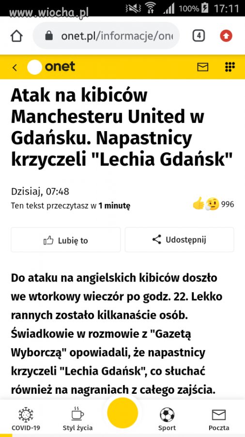 Polska patologia i typowo fani piłki nożnej 