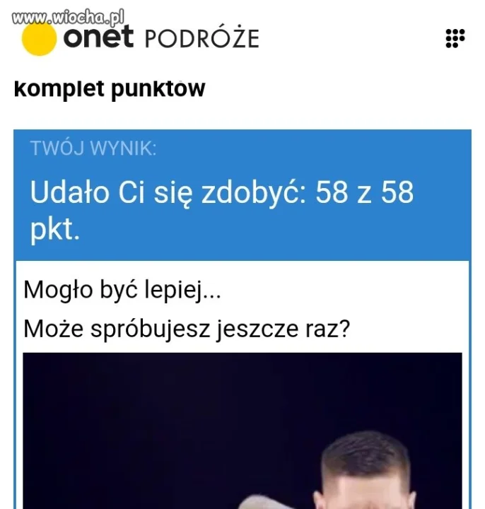 Quiz w onet.pl
