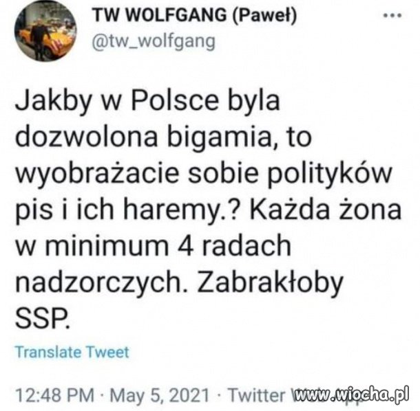 Za to kochanki można mieć 