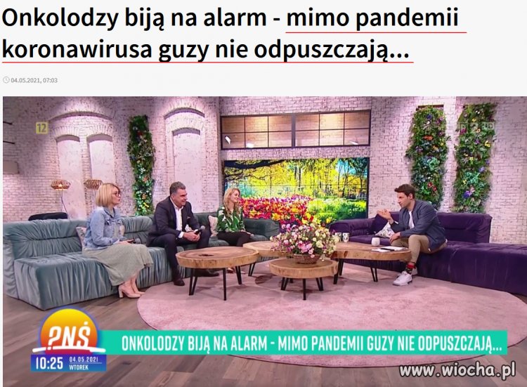 Guzy obraziły się na koronawirusa