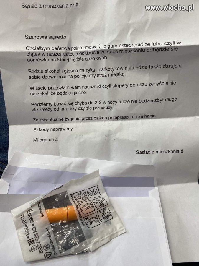 Sąsiad z mieszkania nr 8