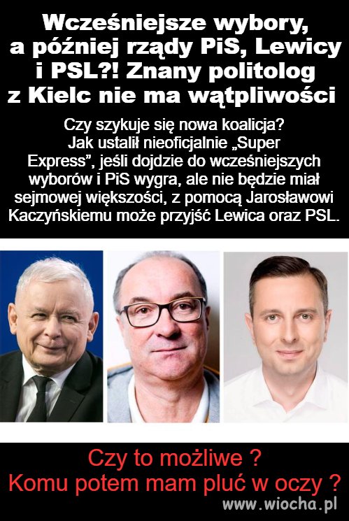 Polityczne machlojki ...