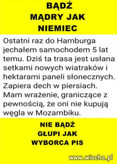 Niemcy zazdroszczą Polsce smogu !