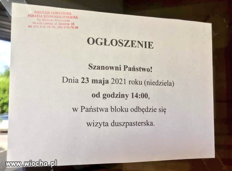 Jest już poCOVIDOVE odmrożenie posługi kapłańskiej, więc chyba nikogo nie dziwi fakt, że księża będą teraz chodzili ‘’po kolędzie’’ do końca wakacji!