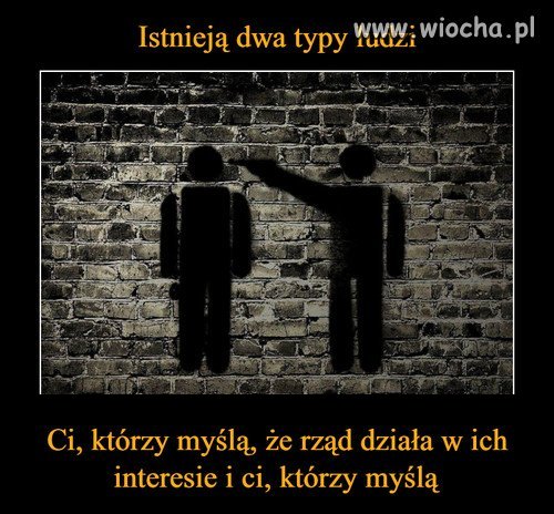 Istnieją dwa typy ludzi