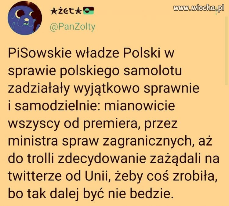 Jak trwoga to do ... tej wstrętnej Unii 