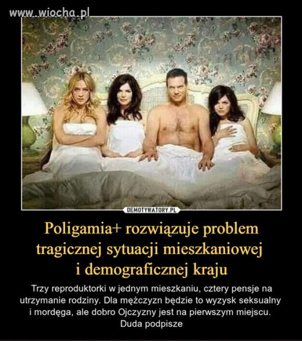 Moze nowy program PiSu: Poligamia+ ?
