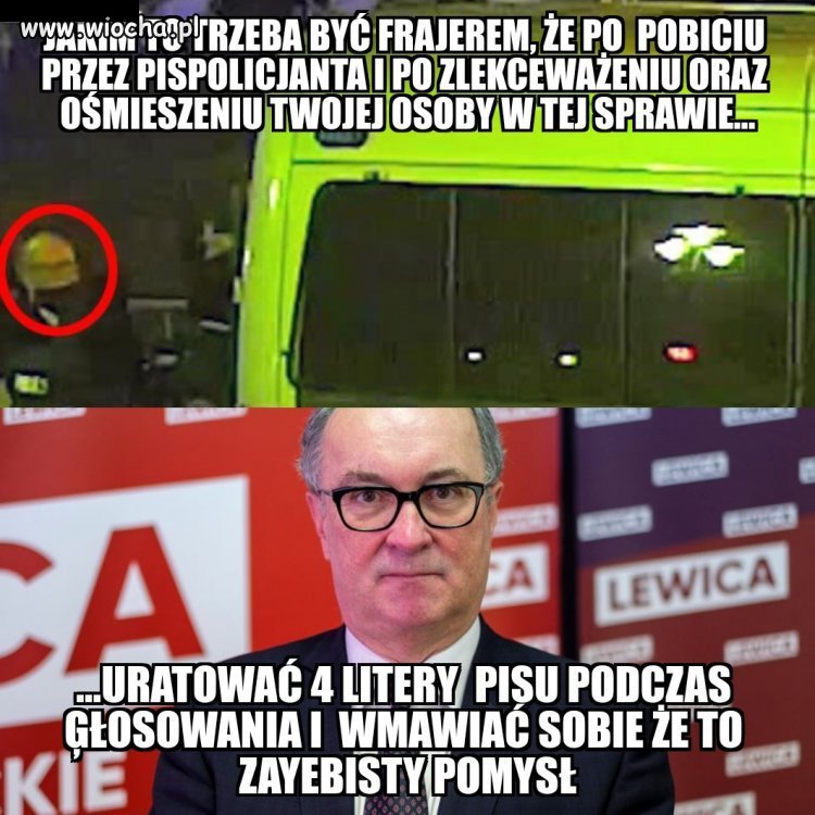 Pamiętacie jak pisowska pałą pobiła Czarzastego 