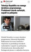 Deficyt pisowskich kadr na odcinku propagandowym.