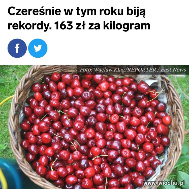 Średniej wielkości czereśnia z pestką to ok. 5g.