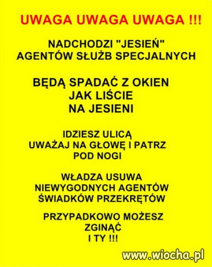 Uważaj Polaku jak chodzisz...