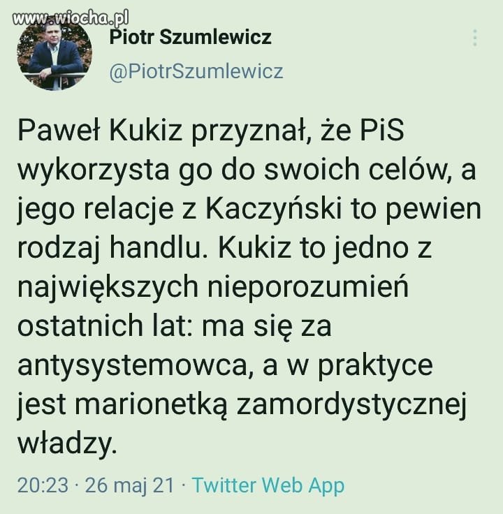 Kukiz to pajac
