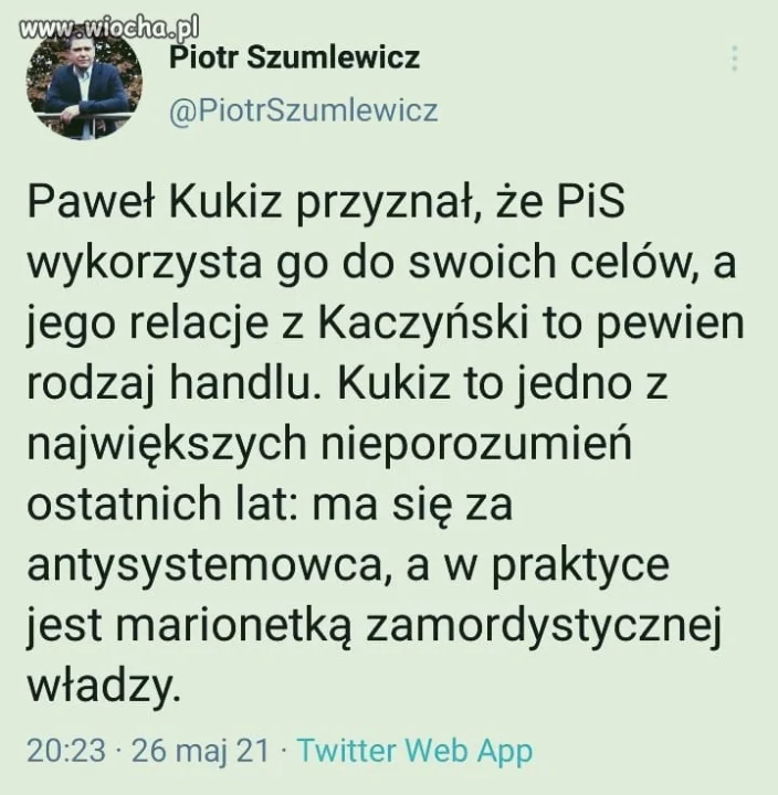 Kukiz to pajac