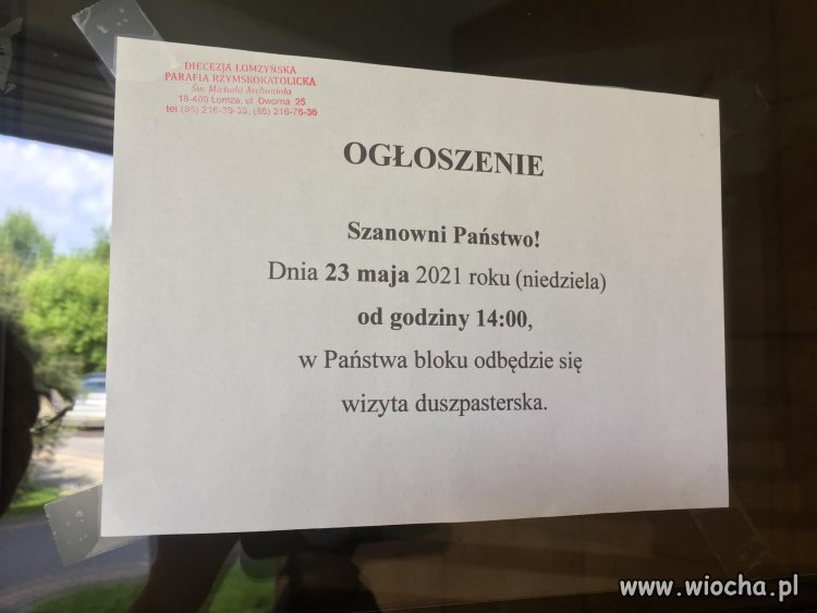 Kolędują w maju 