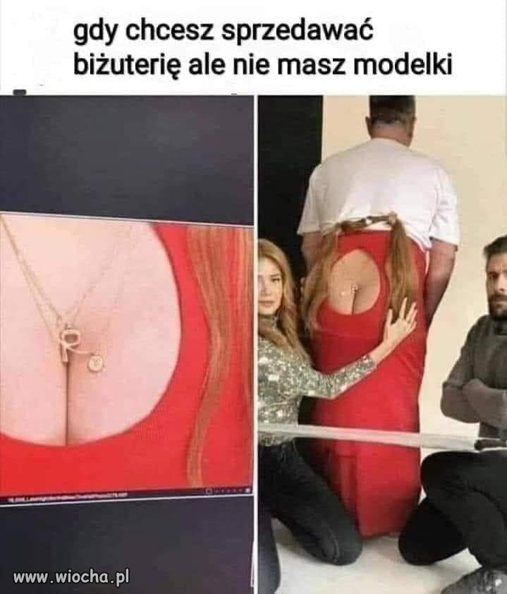 Jakby swoich cycków 