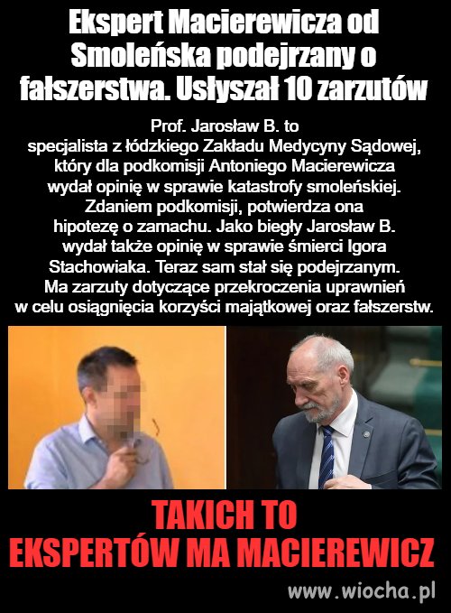 Ekspert z zarzutami 