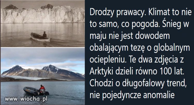 Klimat to nie to samo, co pogoda.