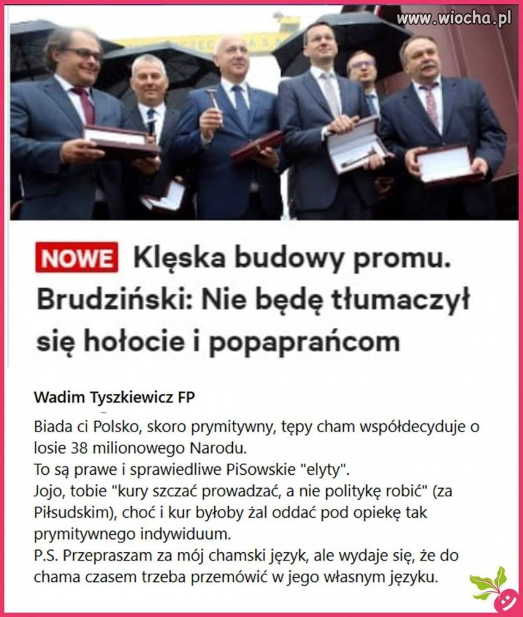 Kury szczać prowadzić, a nie politykę robić