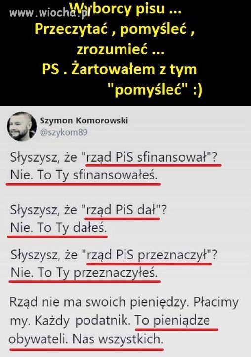Do wyborców i sympatyków pis