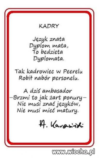 Nowe kadry PiSu na świecie...