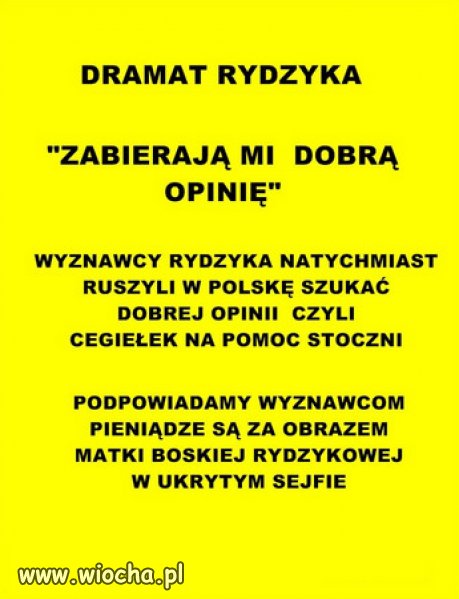 Dramat Rydzyka...(dawaj babka rente)