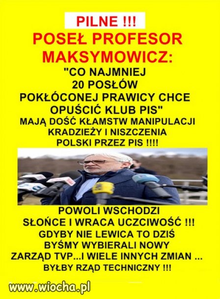 Oby wróciła praworzadność uczciwość i przyzwoitość!