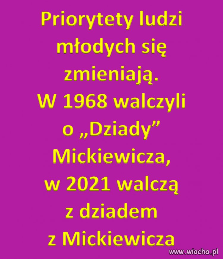 Priorytety młodych ludzi