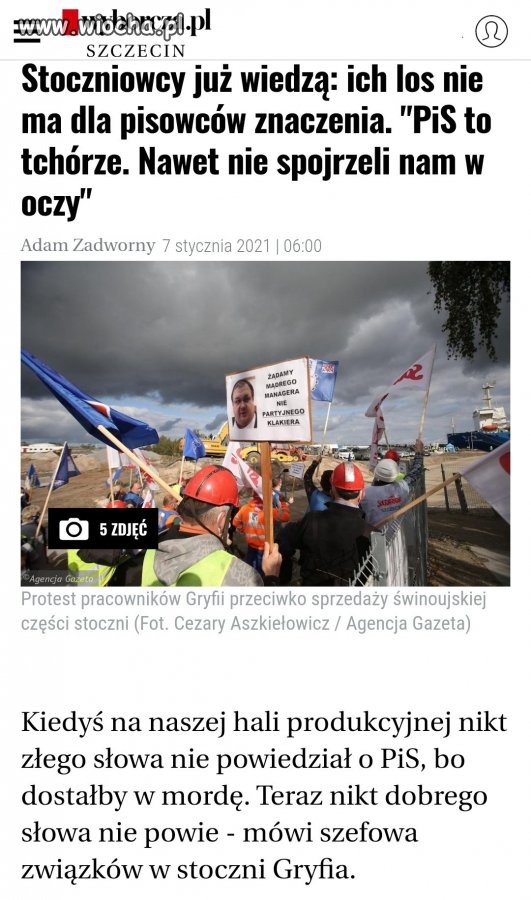 Powiedz to ludziom, których PiS pozbawił pracy.