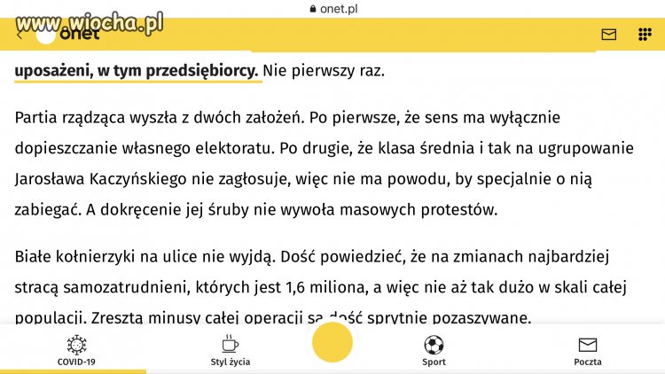 Z powyższego tekstu wynika jasno