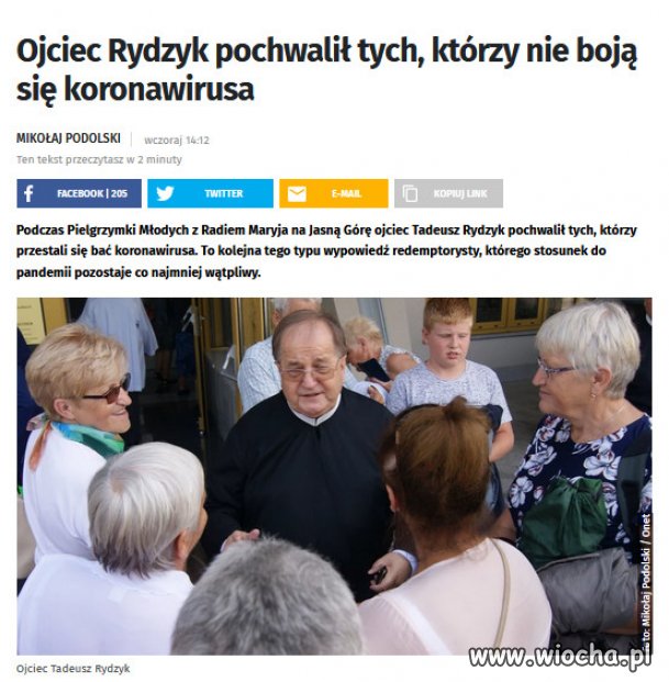 Rydzyk i sekta kościoła, źródłem zacofania w Polsce!