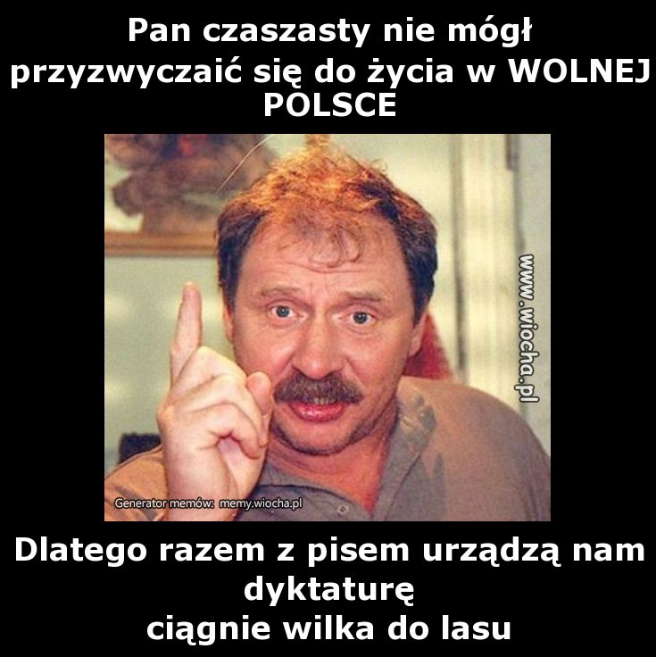 Pan czaszasty nie mógł przyzwyczaić się do życia w