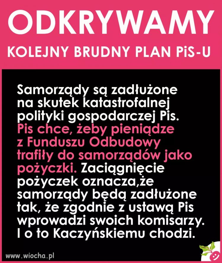 Kolejny plan PiS - u
