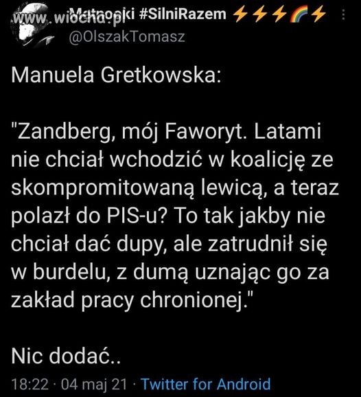 Bardzo trafne porównanie