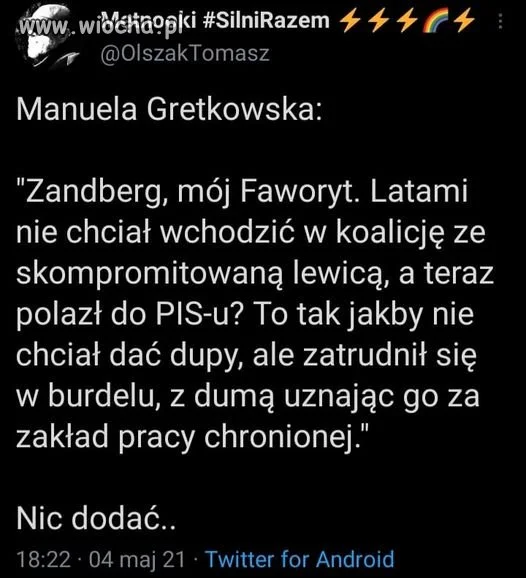Bardzo trafne porównanie