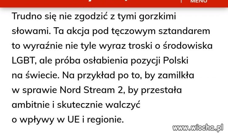 LGBT=Nord Stream 2? Dlaczego tu nie ma klamek?