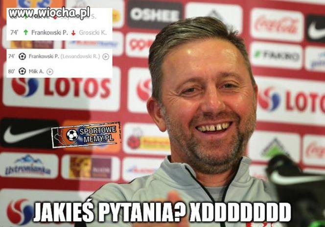 Jedyny trener zadowolony z porażki
