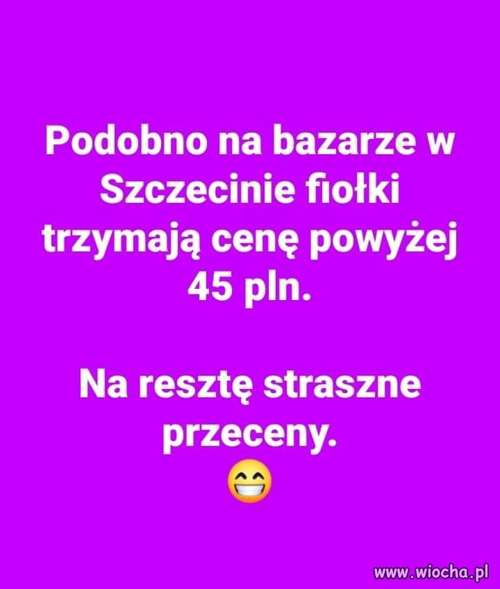 Tymczasem na bazarze w Szczecinie