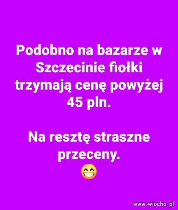Tymczasem na bazarze w Szczecinie