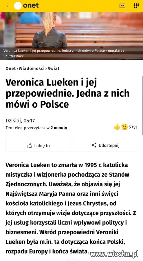 News na jednym z wiodących polskich portali.
